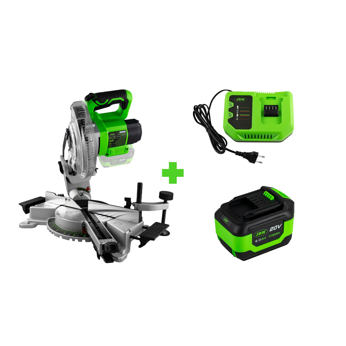 60022 TRONCATRICE BRUSHLESS  + 60015 BATTERIA AGLI IONI DI LITIO DA 6.0 AH + 60016 CARICABATTERIE  | SERIE463