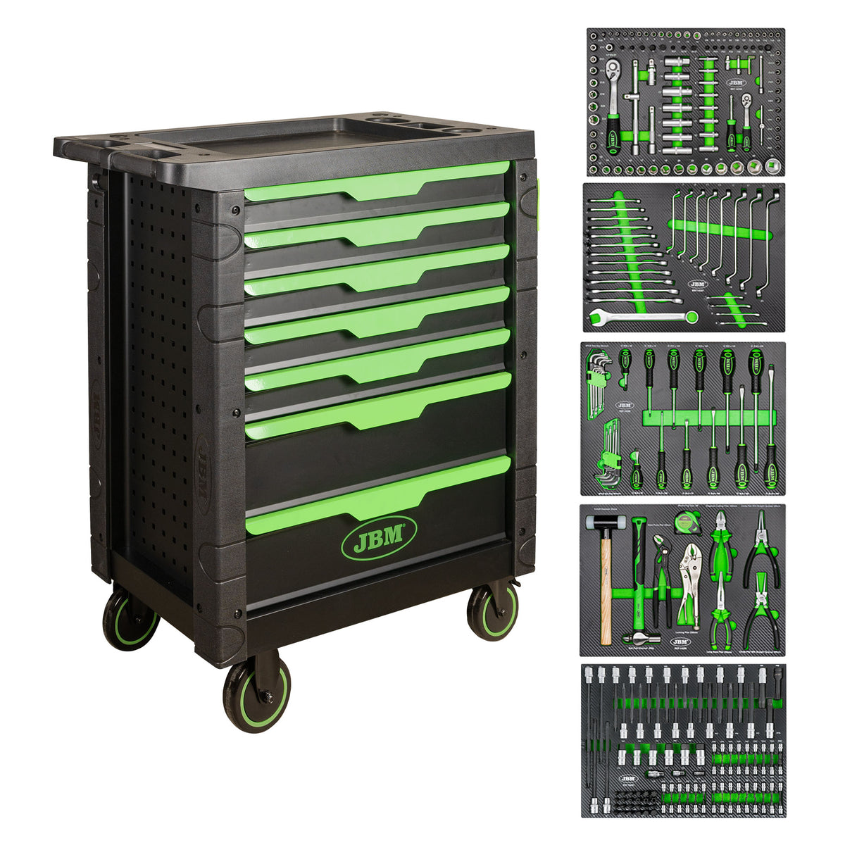 CARRELLO A 7 CASSETTI CON ASSORTIMENTO DI 276 PEZZI | SERIE489