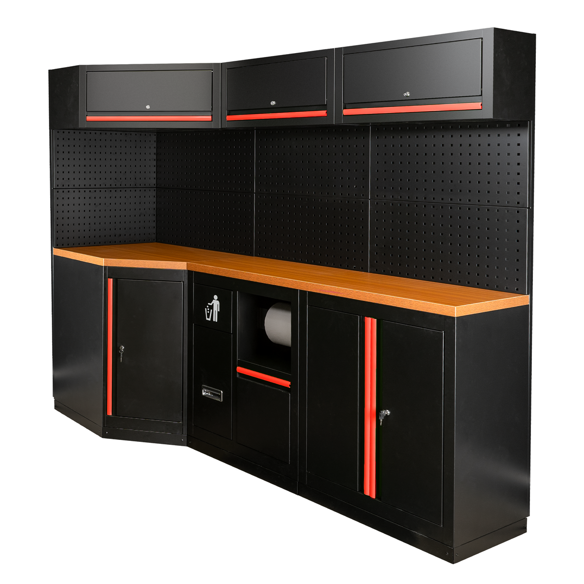 SET DI MOBILI MODULARI (22PCS) - ROSSO | SERIE518R