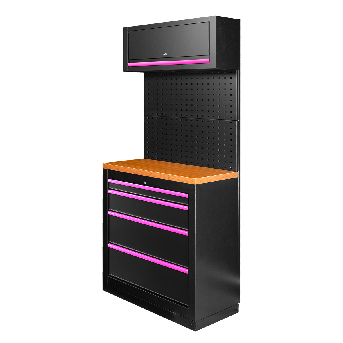 SET DI MOBILI MODULARI (7 PEZZI) - ROSA | SERIE526P