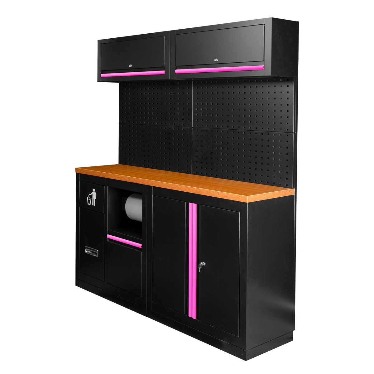 SET DI MOBILI MODULARI (12 PEZZI) - ROSA | SERIE527P