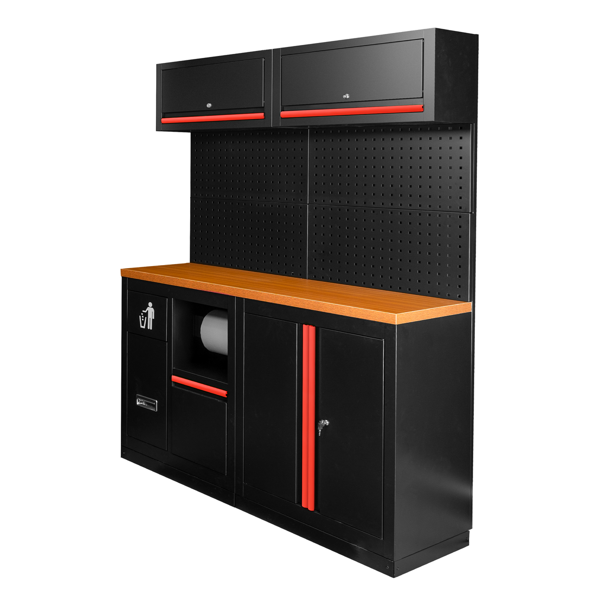 SET DI MOBILI MODULARI (12 PEZZI) - ROSSO | SERIE527R