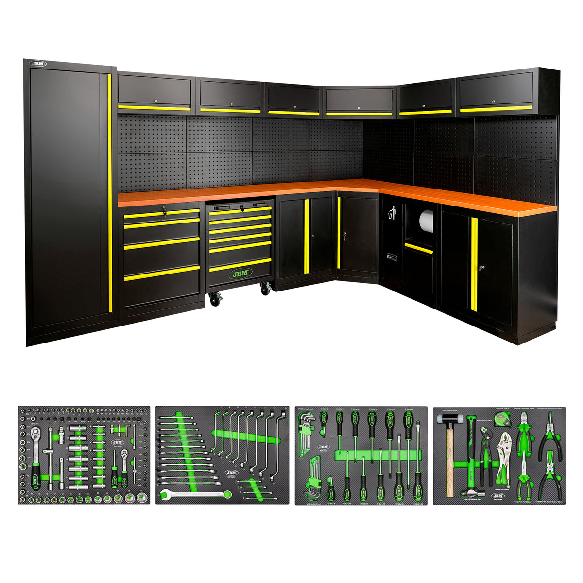 SET DI MOBILI MODULARI (43 PEZZI) - GIALLO | SERIE565Y