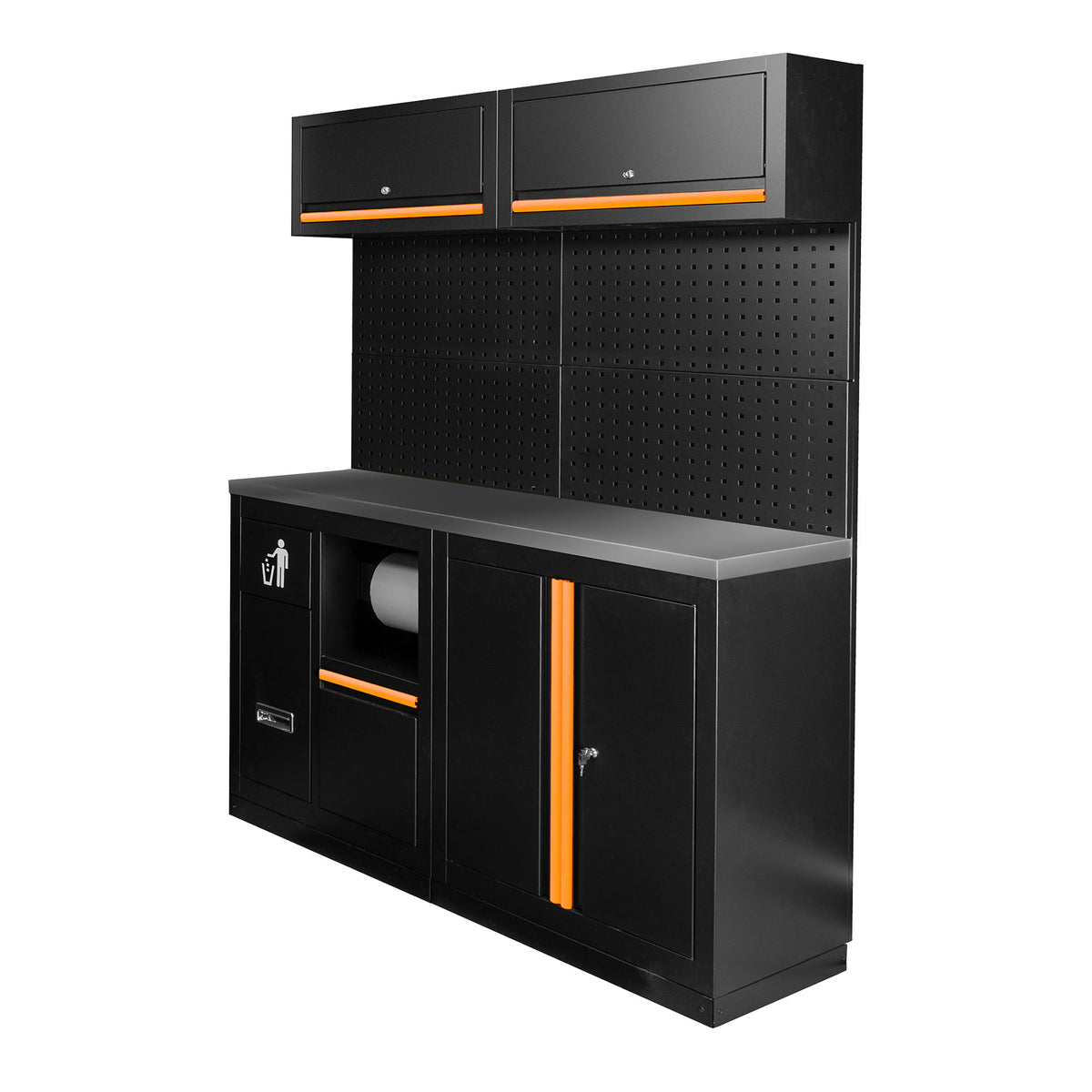 SET DI MOBILI MODULARI (12 PEZZI) - ARANCIONE | SERIE590O