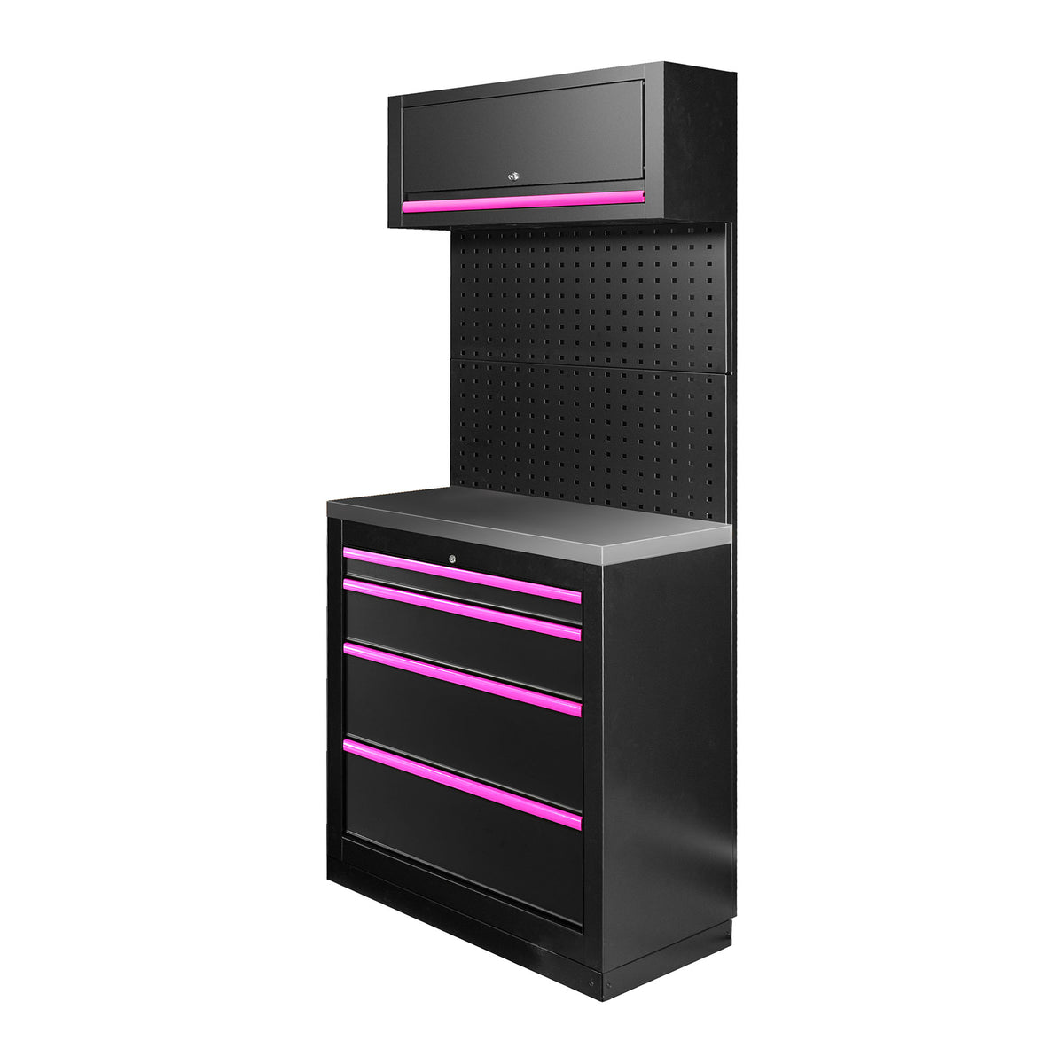 SET DI MOBILI MODULARI (7 PEZZI) - ROSA | SERIE593P
