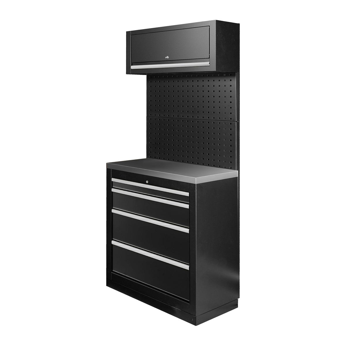 SET DI MOBILI MODULARI (7 PEZZI) - ARGENTO | SERIE593S