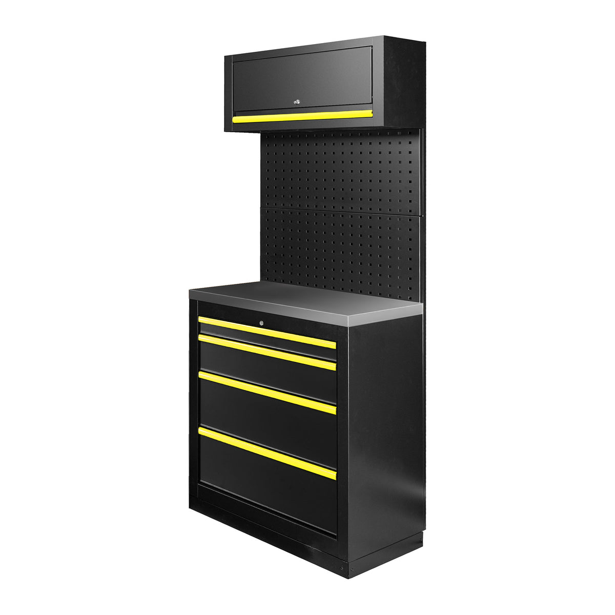 SET DI MOBILI MODULARI (7 PEZZI) - GIALLO | SERIE593Y