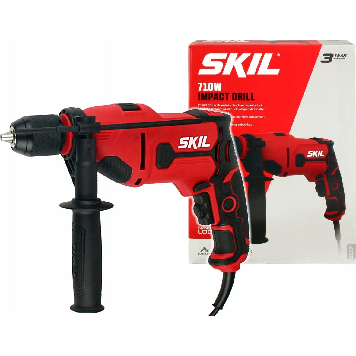 Trapano a percussione SKIL 6725 AA con mandrino autoserrante 710W 220-240V | HD1E6725AA
