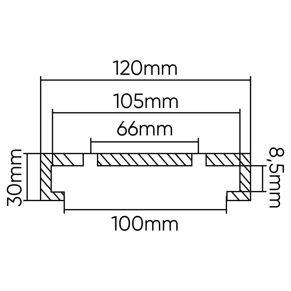 TAMPONE IN GOMMA PER PONTE SOLLEVATORE TWIN BUSCH 120MM | 54357