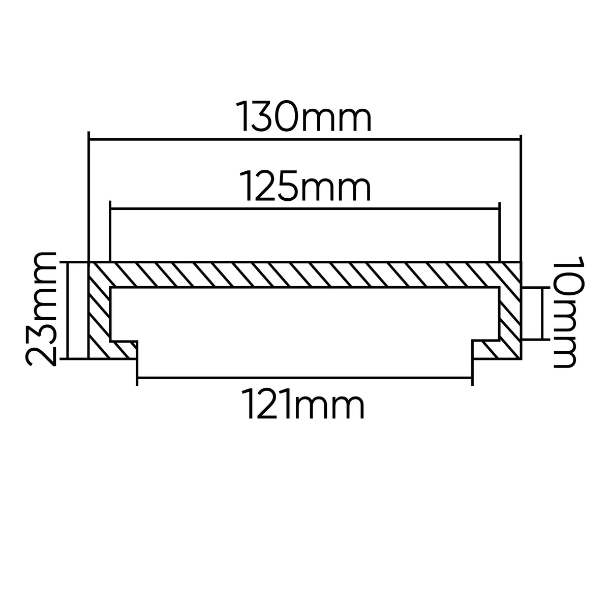 TAMPONE IN GOMMA PER PONTE SOLLEVATORE RAVAGLIOLI/SIRIO/SPACE 130MM | 54360