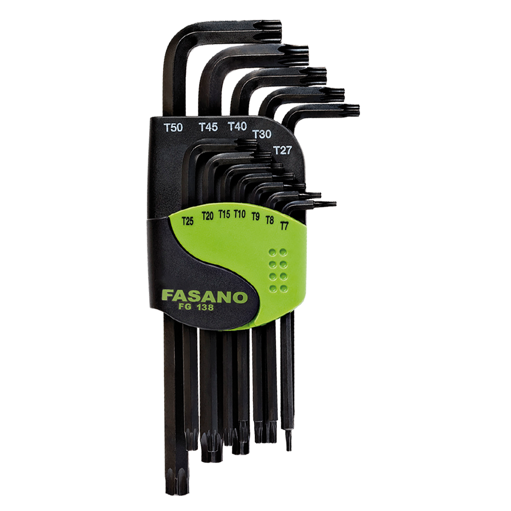 Set chiavi maschio piegate con impronta Tamper Resistant Torx | FG 137