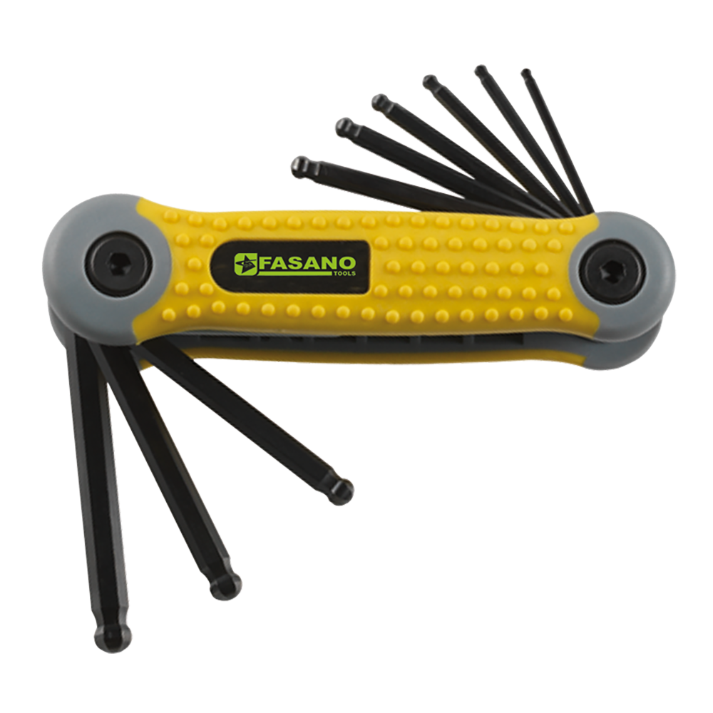 Set chiavi maschio esagonali piegate, serie in pollici | FG 139FS/IN