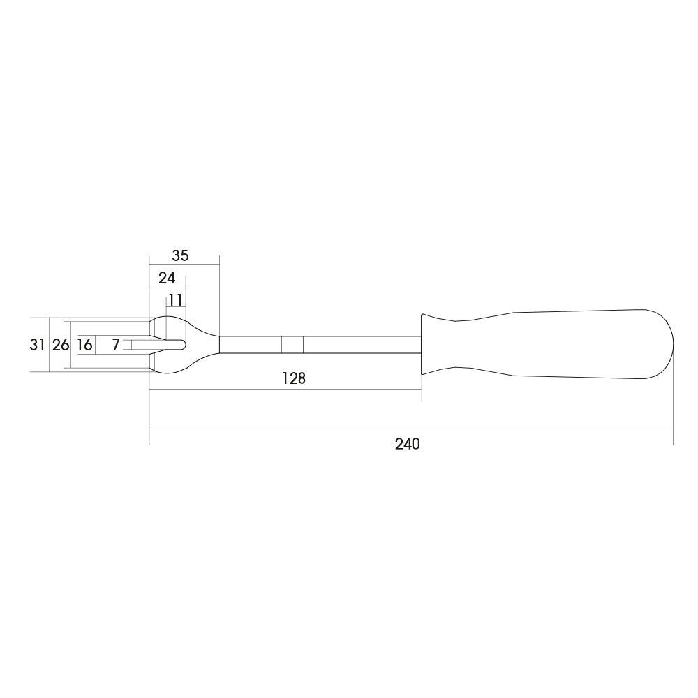 Levapioli con manico in ABS cod. FG 185/A4 | FG 185/A4