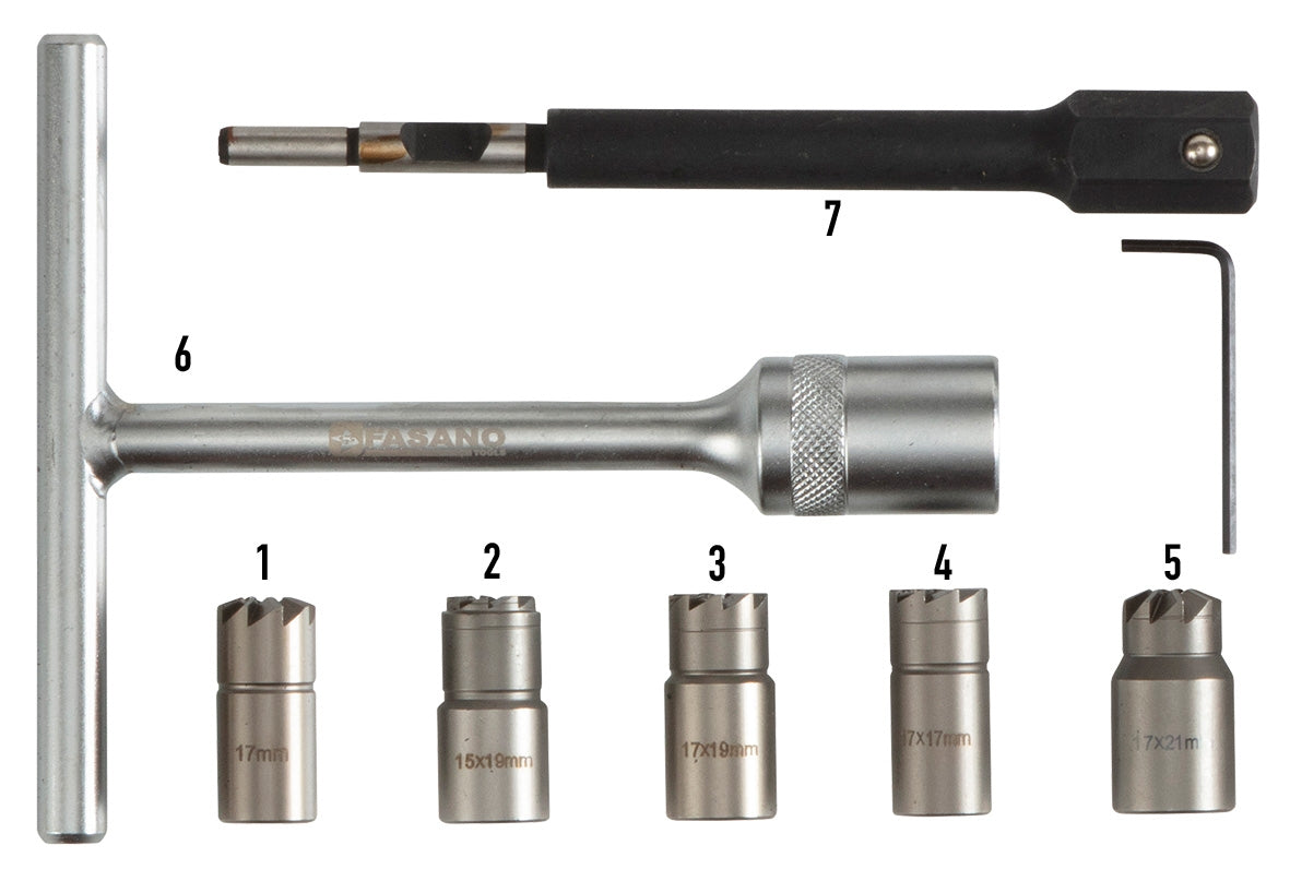 Kit frese per pulizia sedi elettro-iniettori Diesel | FG 190/S6B