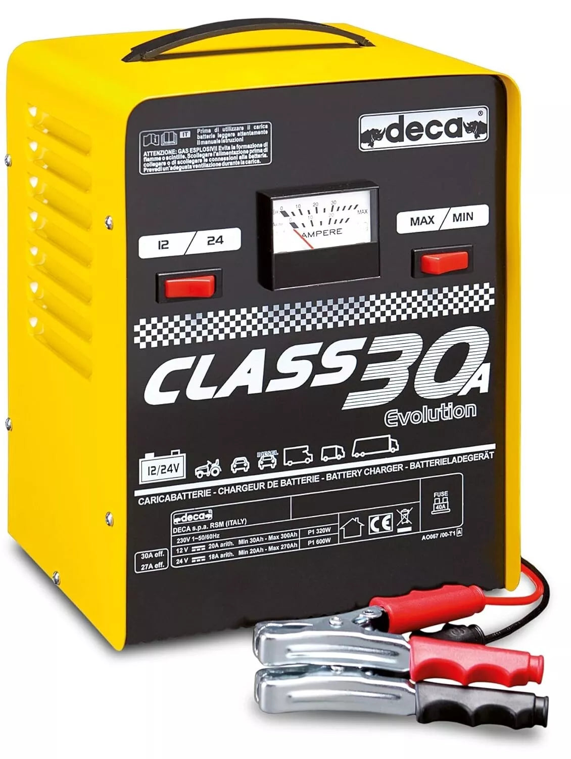 Caricabatteria class 30a tensione di carica 12/24 v deca
